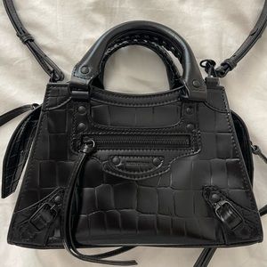 Neo Classic City Bag Crocodile Embossed Leather Mini